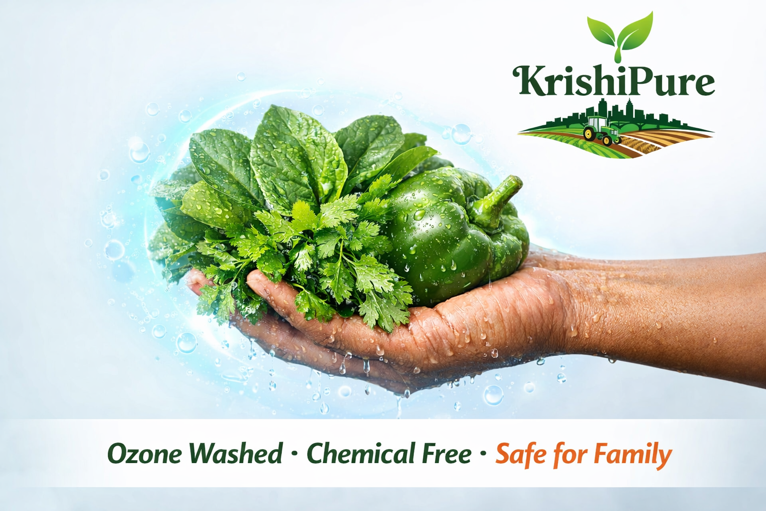 fresh, safe, and chemical free greens